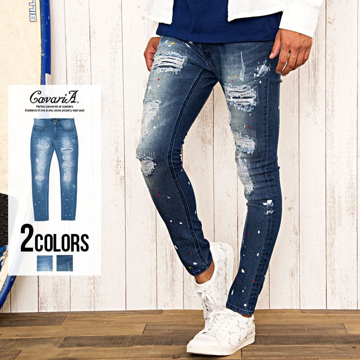 cavaria コーティング ダメージ フレア リペア デニム 平成 お兄系 cavaria コーティング ダメージ フレア リペア デニム 平成 お兄系