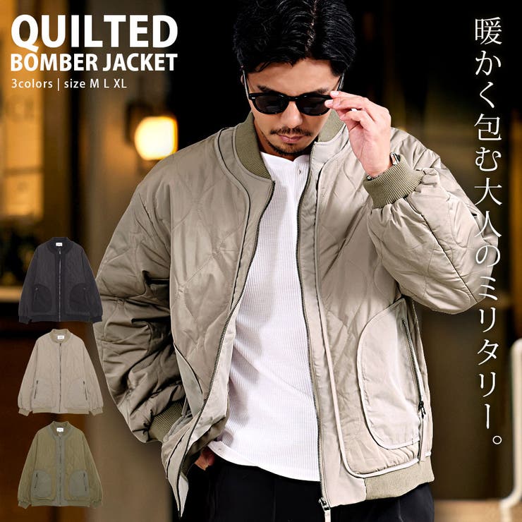 ボンバージャケット メンズ アウター[品番：SILM0015644]｜SILVER