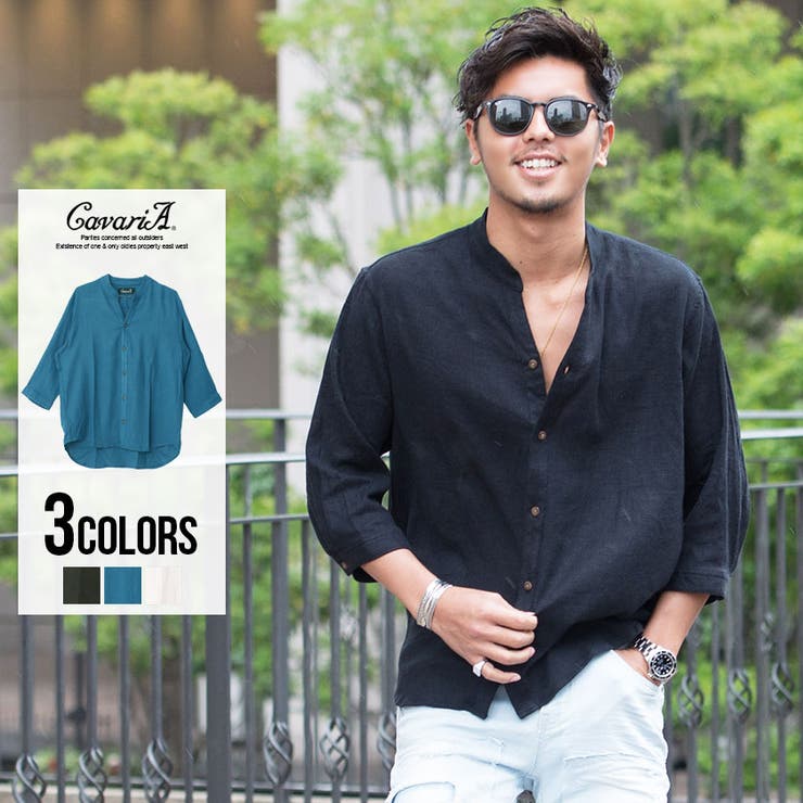 半袖シャツ メンズ 七分cavaria麻混ストレッチ6分袖スキッパーシャツ 品番 Silm Silver Bullet シルバーバレット のメンズファッション通販 Shoplist ショップリスト
