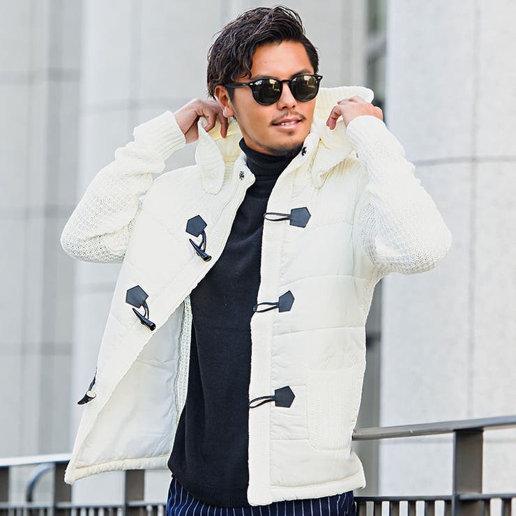 ダッフルコート メンズ Cavaria3g中綿切替ニットダッフルコート 品番 Silm Silver Bullet シルバーバレット の メンズファッション通販 Shoplist ショップリスト