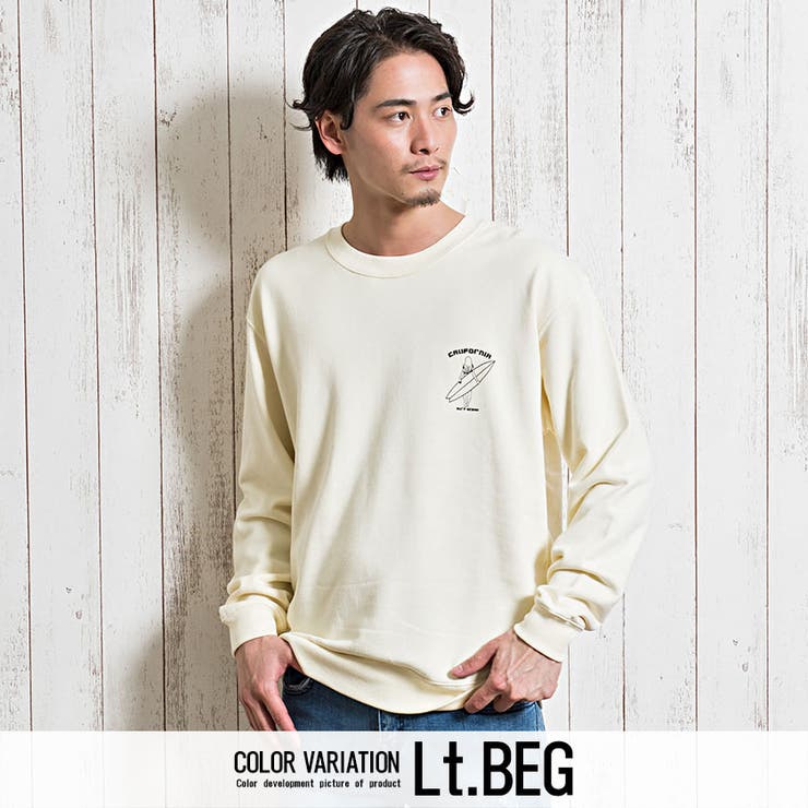 トレーナー メンズ Cavariaサーフガールプリントクルーネック長袖トレーナー 品番 Silm Silver Bullet シルバーバレット のメンズファッション通販 Shoplist ショップリスト