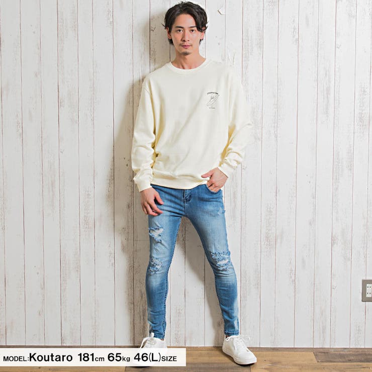 トレーナー メンズ Cavariaサーフガールプリントクルーネック長袖トレーナー 品番 Silm Silver Bullet シルバーバレット のメンズファッション通販 Shoplist ショップリスト