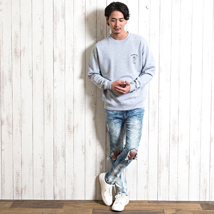 トレーナー メンズ Cavariaサーフガールプリントクルーネック長袖トレーナー 品番 Silm Silver Bullet シルバーバレット のメンズファッション通販 Shoplist ショップリスト