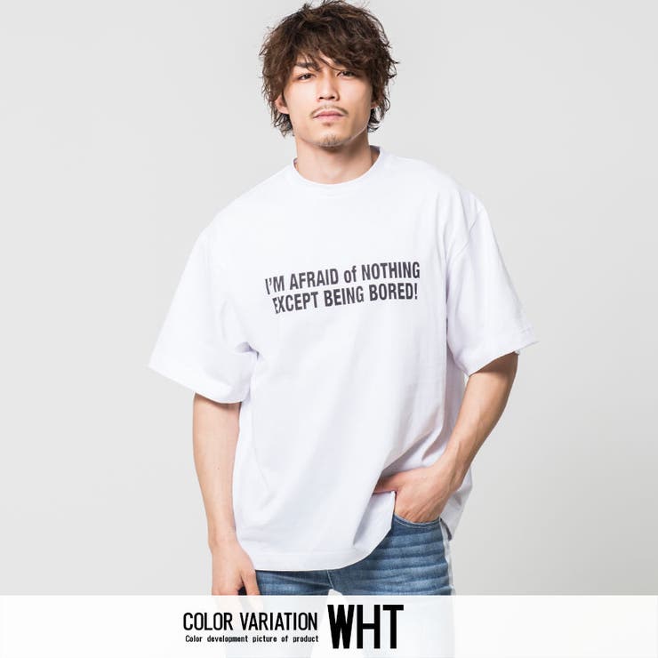 半袖Tシャツ メンズ CavariAオーガンジー転写プリント半袖ビッグTシャツ