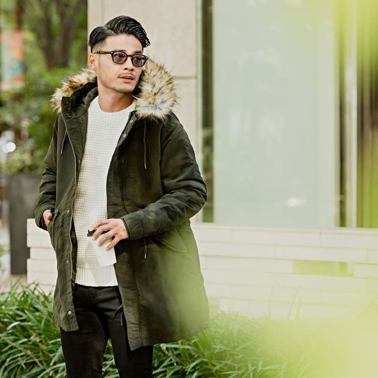 モッズコート メンズ ファー付き