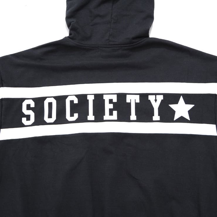 CavariA PUレザーライン入り長袖プルオーバービッグパーカー パーカー | SILVER BULLET | 詳細画像17 