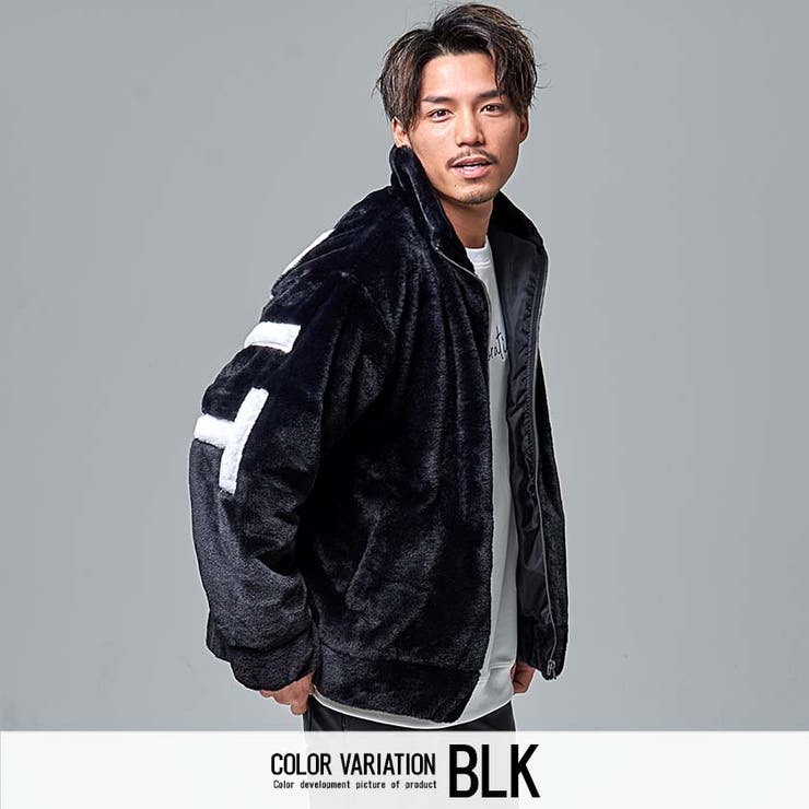 ファーブルゾン メンズ バックロゴ[品番：SILM0011468]｜SILVER