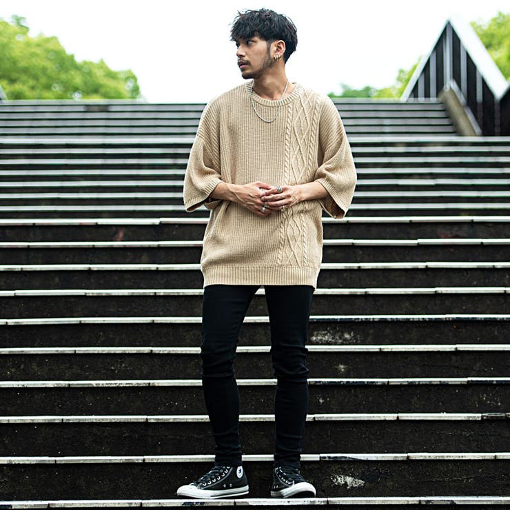 サマーニット メンズ ブランド[品番：SILM0008127]｜SILVER