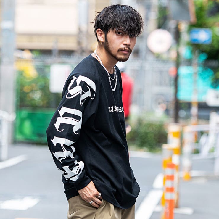 2(RED/レッド)】長袖Tシャツ メンズ 長袖[品番：SILM0012208]｜SILVER
