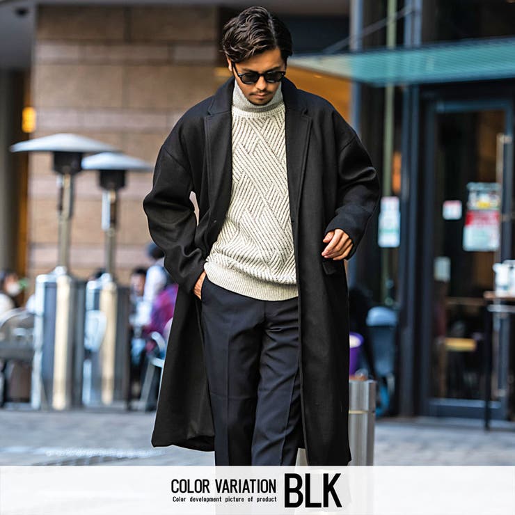 gloverall/キムタク/PRIDEプライド/ブラックロングコート メンズ