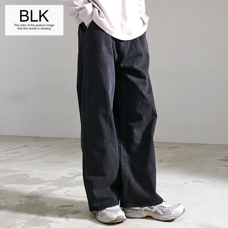 BLK(ブラック)】デニムパンツ メンズ ジーンズ[品番：SILM0013312