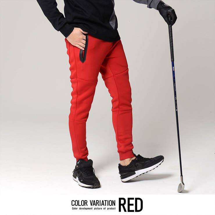 3-2(RED/レッド) | ボンディングパンツ メンズ リブパンツ | SILVER BULLET