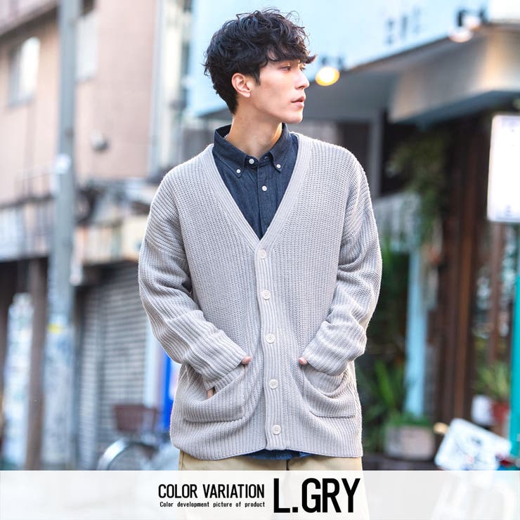 グレー（灰色）系 Burberry(バーバリー) カーディガン(メンズ