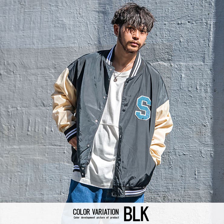 スタジャン メンズ 長袖[品番：SILM0012301]｜SILVER BULLET
