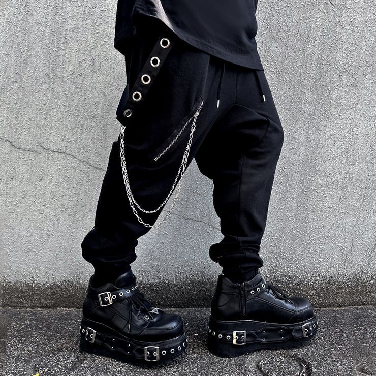 サルエルパンツ メンズ ボンテージパンツ[品番：SILM0014237]｜SILVER