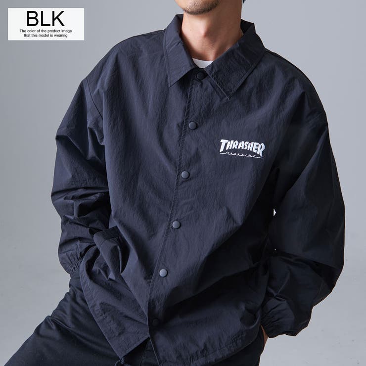 THRASHER スラッシャー コーチジャケット[品番：SILM0015464]｜SILVER