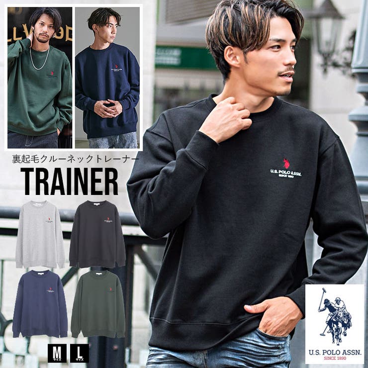 21年/オーバーサイズスウェット/XL/ポリエステル/BLK/ロゴ刺繍