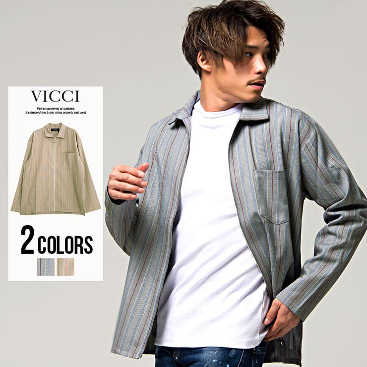 ジャケット メンズ VICCIストライプ柄長袖ジャケット | SILVER BULLET | 詳細画像1 
