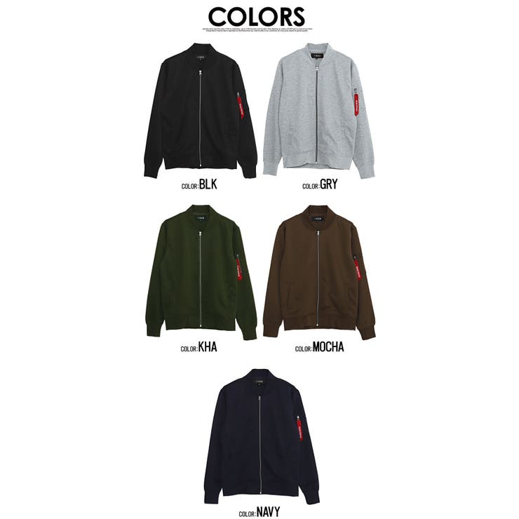VICCI ストレッチジャージMA 1ジャケット[品番:SILM0010553 VICCI ストレッチジャージMA 1ジャケット[品番:SILM0010553