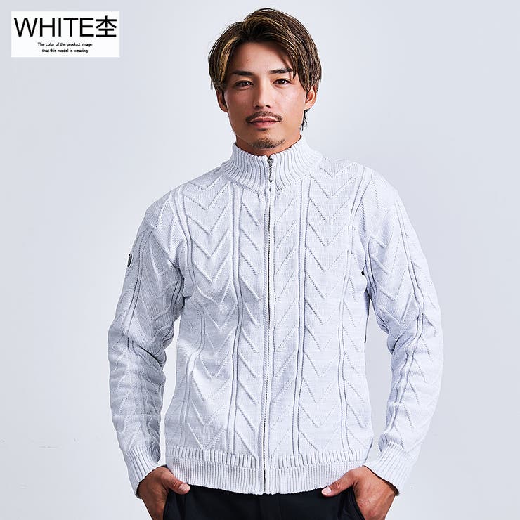 ニットブルゾン メンズ セーター | SILVER BULLET | 詳細画像3 