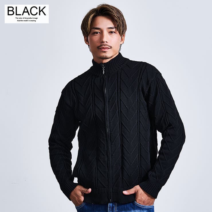 ニットブルゾン メンズ セーター | SILVER BULLET | 詳細画像7 