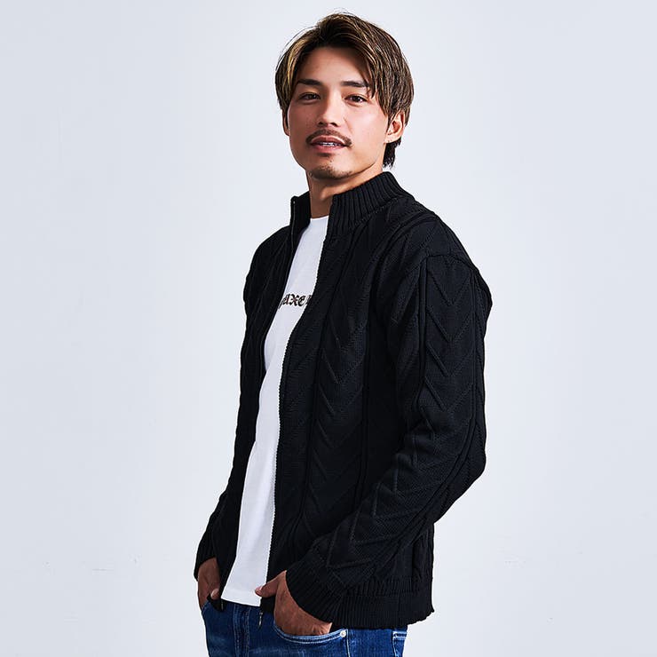 ニットブルゾン メンズ セーター | SILVER BULLET | 詳細画像9 