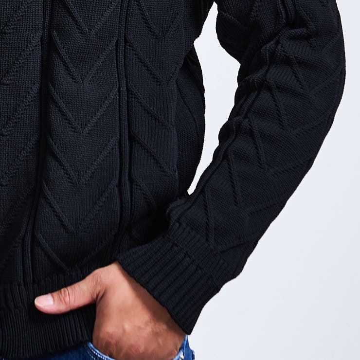 ニットブルゾン メンズ セーター | SILVER BULLET | 詳細画像13 