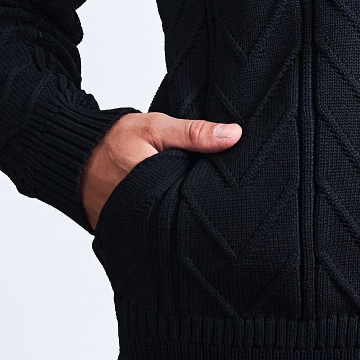 ニットブルゾン メンズ セーター | SILVER BULLET | 詳細画像14 