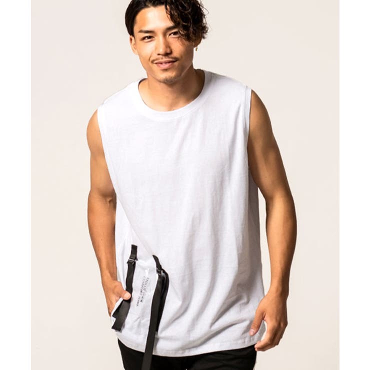 タンクトップ メンズ CavariAPVCポケット付きノースリーブ[品番：SILM0008345]｜SILVER BULLET（シルバー