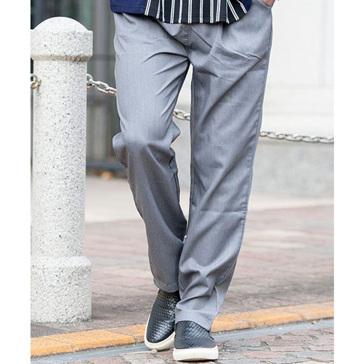 GRY(グレー) | ワイドパンツ メンズ Vicci【ビッチ】TR無地ワイドパンツ | SILVER BULLET