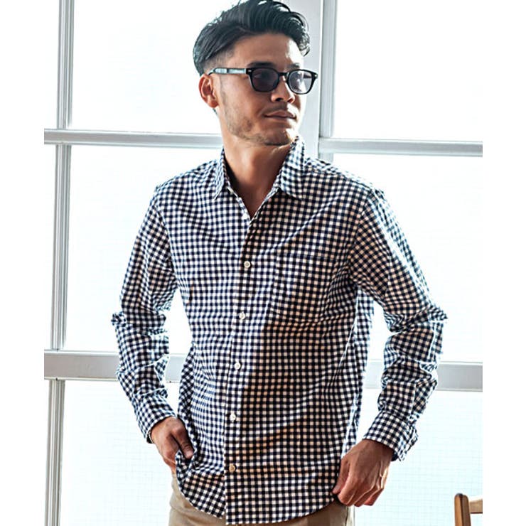 NAVY CHECK(ネイビーチェック) | シャツ メンズ 長袖 | SILVER BULLET