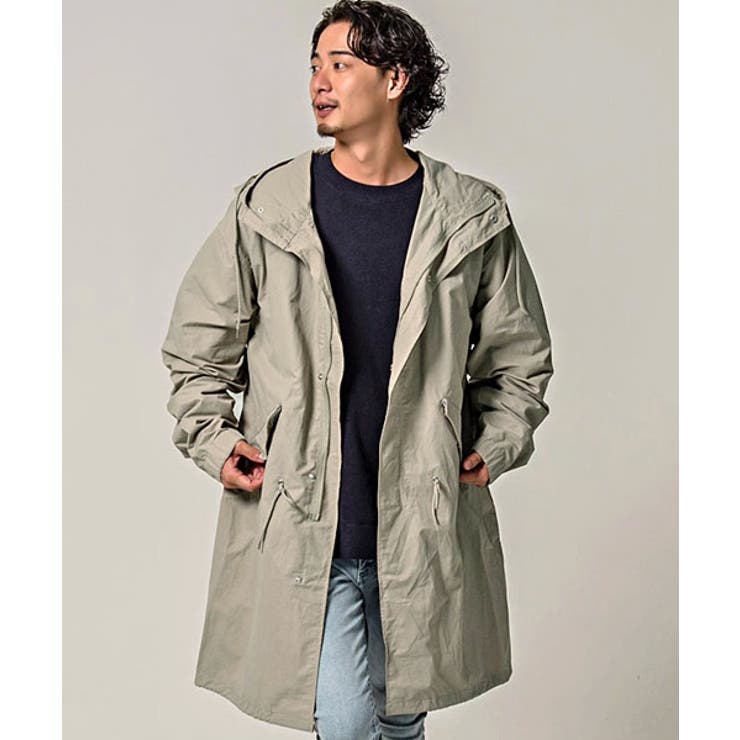 モッズコート メンズ Cavariaドローコードジップアップ長袖モッズコート 品番 Silm Silver Bullet シルバーバレット のメンズファッション通販 Shoplist ショップリスト