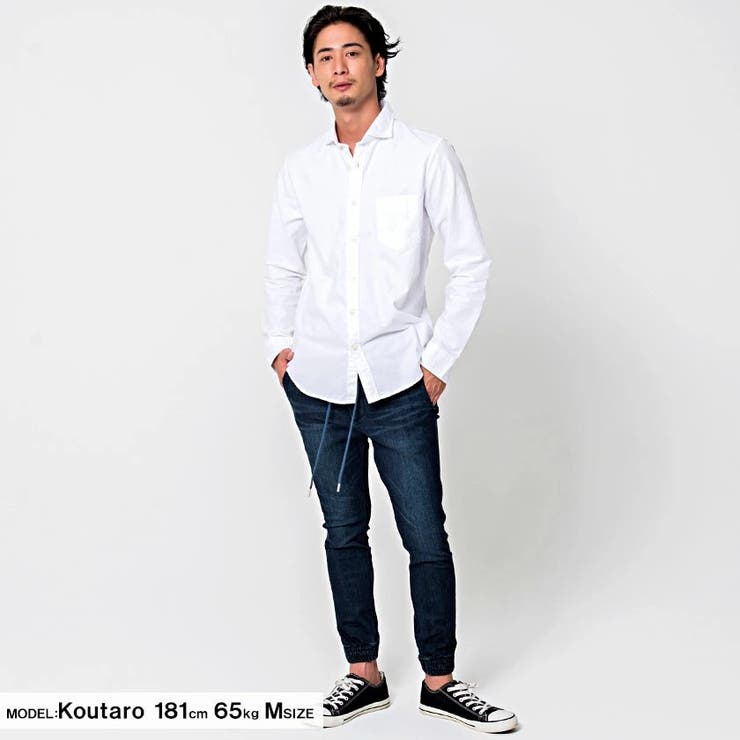 デニムパンツ メンズ Hanes別注ストレッチデニムジョガーパンツ 品番 Silm Silver Bullet シルバーバレット のメンズファッション通販 Shoplist ショップリスト