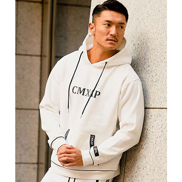 1(WHT×BLK/ホワイト×ブラック) | フーディー メンズ プルパーカー | SILVER BULLET