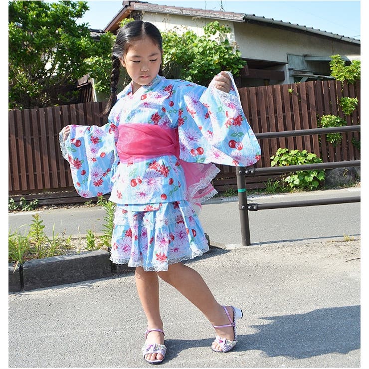 パーティを彩るご馳走や 浴衣 ドレス 浴衣ドレス[品番：SMFK0000796]｜シメファブリック 着物・浴衣