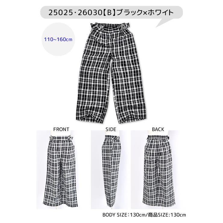 HanaWorld チェック柄 ワイドパンツ[品番：SMFK0002663]｜シメ