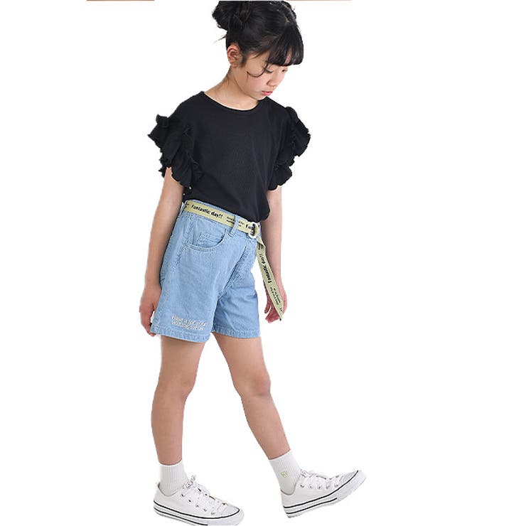 TenederHeart ショートパンツ ベルト付き[品番：SMFK0002927]｜シメファブリック  （シメファブリック）のキッズファッション通販｜SHOPLIST（ショップリスト）