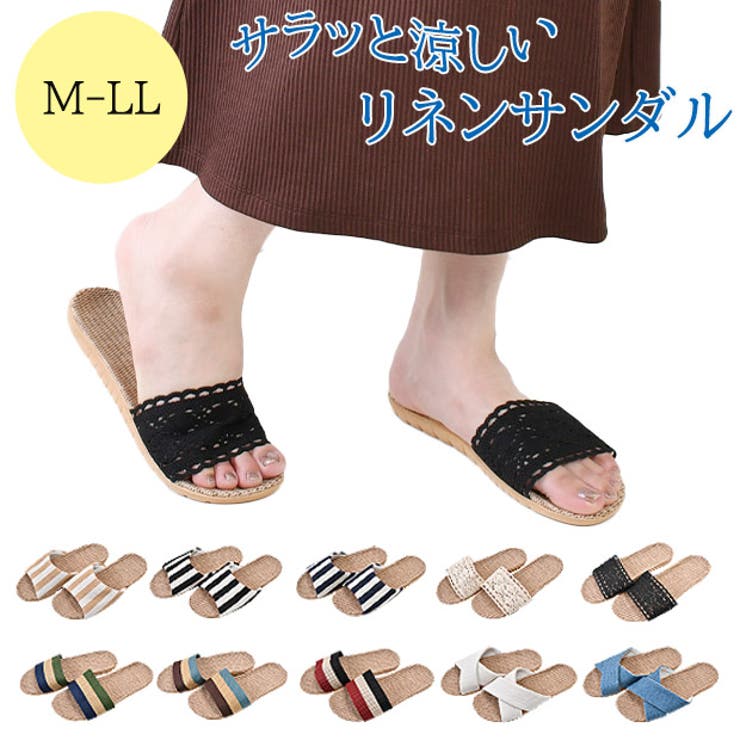 サンダル レディース リネンサンダル | シメファブリック  | 詳細画像1 