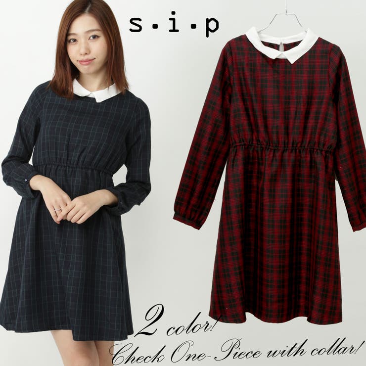 Trチェッククレリックワンピース 16春 品番 Pb S I P エスアイピー のレディースファッション通販 Shoplist ショップリスト