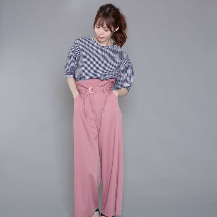 TC先染めチェック衿タック2WAYブラウス/前開き | s.i.p | 詳細画像4 