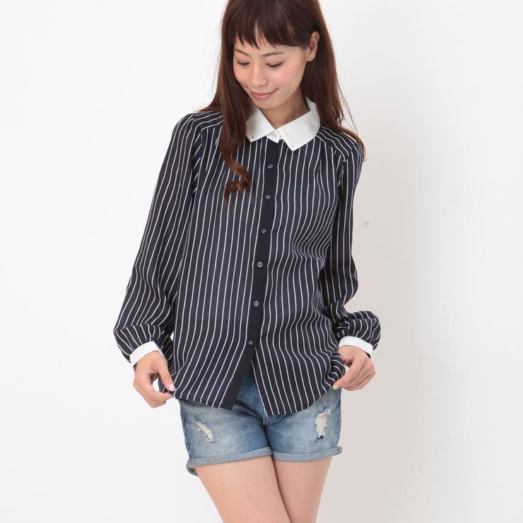 エステルビエラ襟配色ネックレス付きブラウス トップスストライプ シャツ 品番 Pb S I P エスアイピー のレディース ファッション通販 Shoplist ショップリスト エステルビエラ襟配色ネックレス付きブラウス トップスストライプ シャツ 品番 Pb S I P エスアイピー のレディース ファッション通販 Shoplist ショップリスト