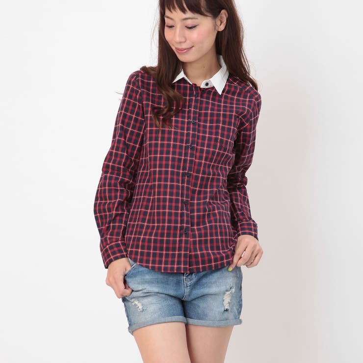チェッククレリックシャツ ブラウス 品番 Pb S I P エスアイピー のレディース ファッション通販 Shoplist ショップリスト