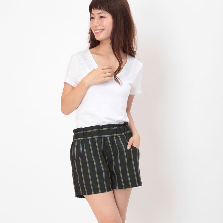 TRレジメンタルストライプショートパンツ[カジュアル きれいめ 清楚