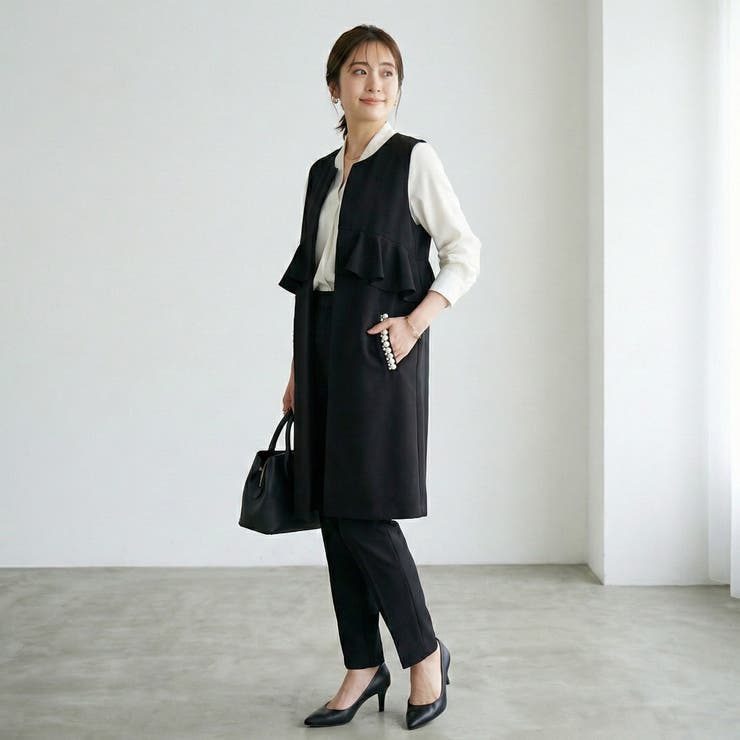 ウエストフリル パールボタン ダンボールニット | SJ ONLINE STORE | 詳細画像11 