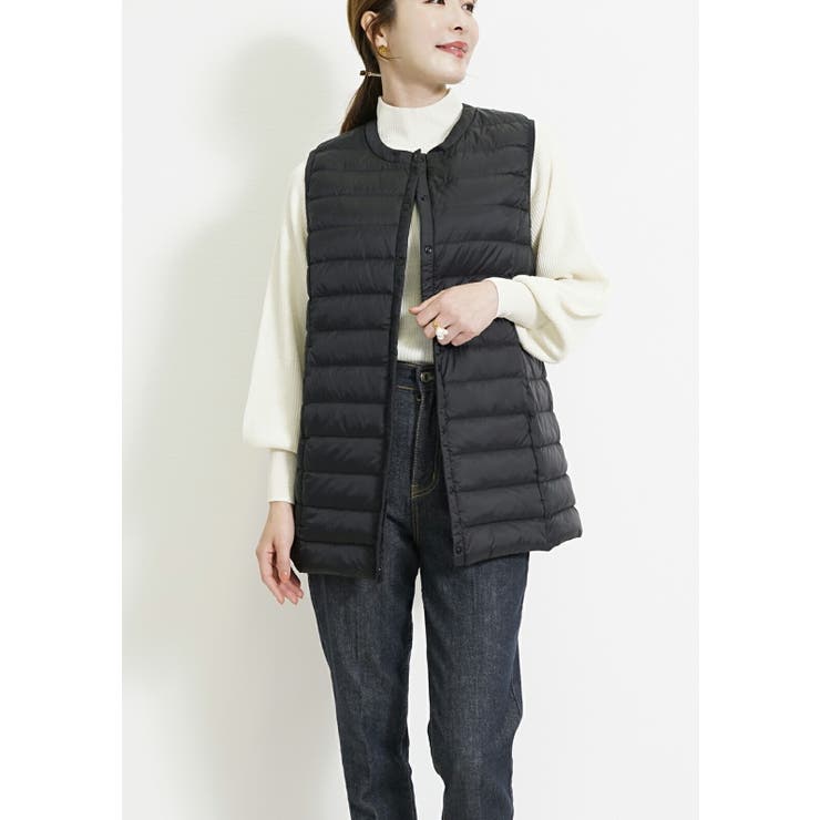 ブラック | ダウンベスト レディース ロング | SJ ONLINE STORE