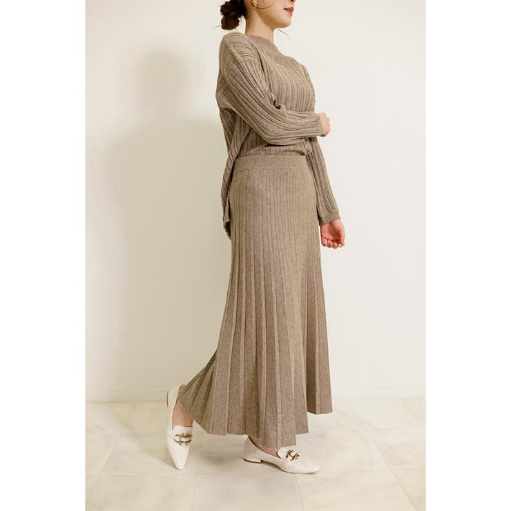 杢ベージュ | スカート 秋冬 ロング | SJ ONLINE STORE