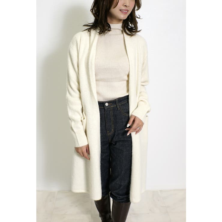ロイヤルベビーアルパカ100% ロングカーディガン 秋冬 | SJ ONLINE STORE | 詳細画像2 