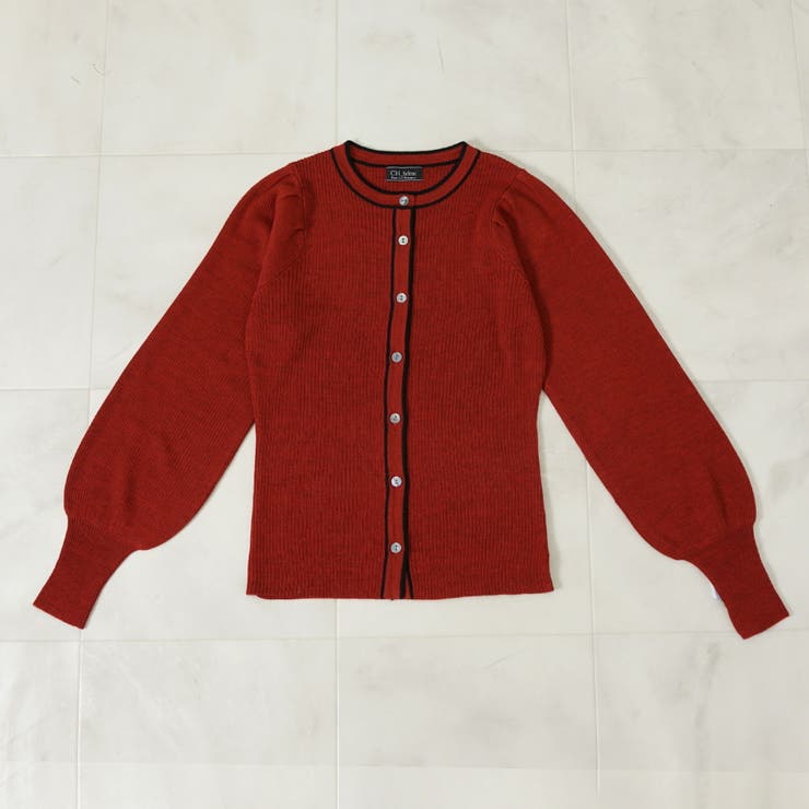 レッドxブラック | カーディガン レディース 薄手 | SJ ONLINE STORE