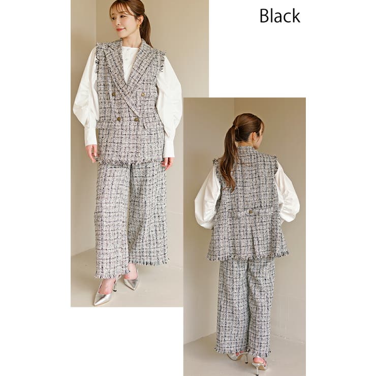 ジレ レディース ツイード | SJ ONLINE STORE | 詳細画像9 