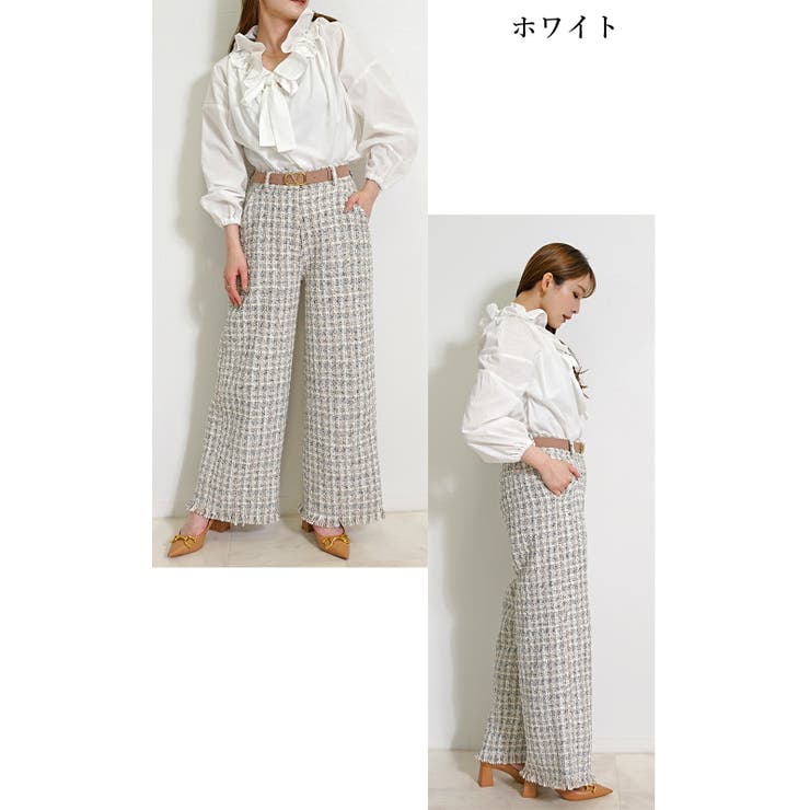 パンツ レディース ツイード | SJ ONLINE STORE | 詳細画像5 